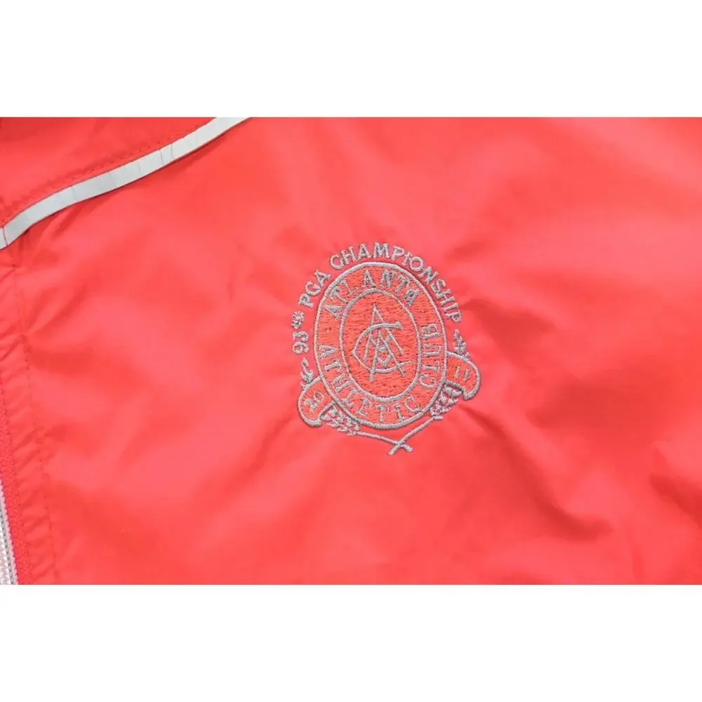Sunice Golf 1/4 Zip Windbreaker Jacket Pull Over Red Short Sleeve Mens‎ Sz XL